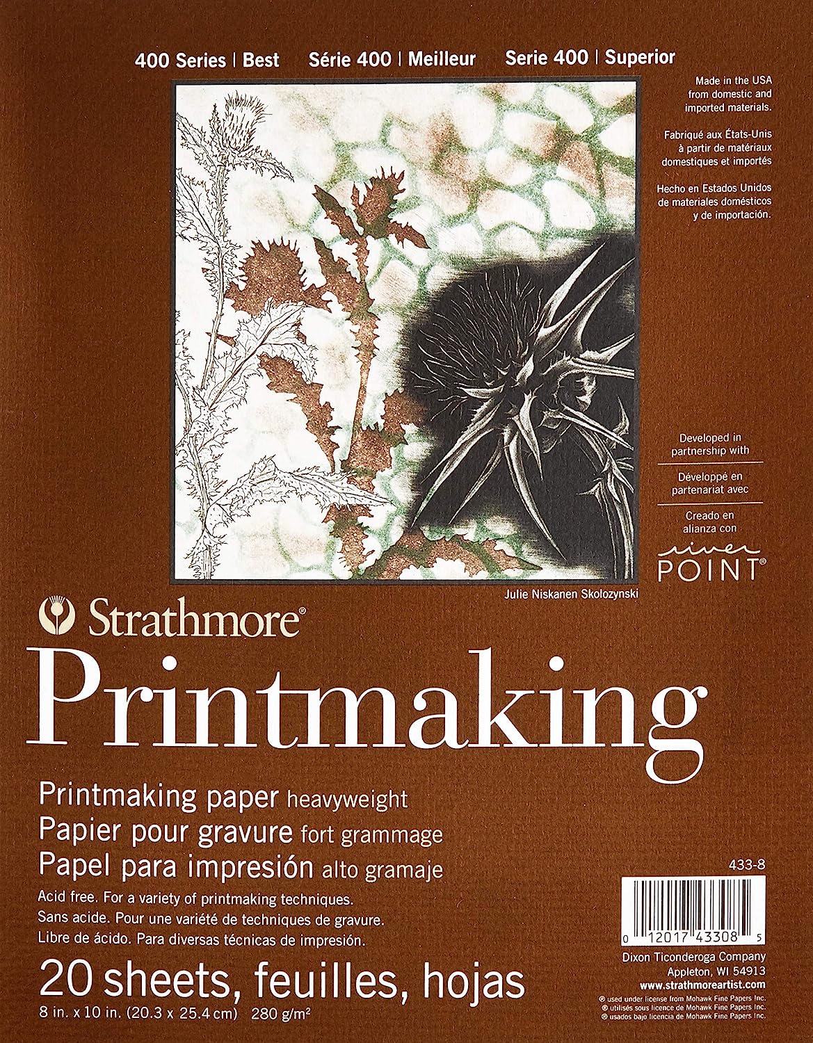 230527224623044_1 Strathmore Printmaking Paper Pad 8"X10"-20 Sheets -62433800 - Image 1